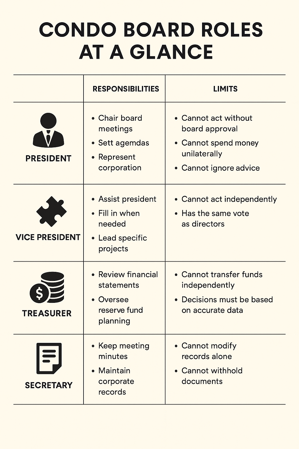 🏢 Condo Board Roles Explained – Condo Chronicles